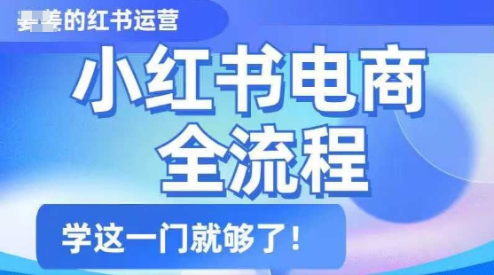 小红书电商全流程，精简易懂，从入门到精通，学这一门就够了-卿云社