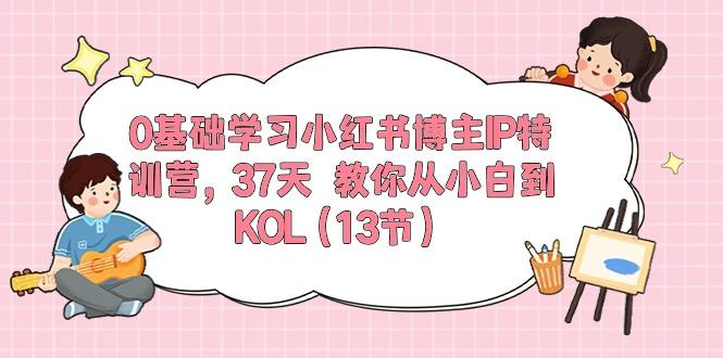 0基础学习小红书博主IP特训营，37天 教你从小白到KOL(13节-卿云社