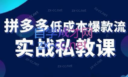 卡卡老师·拼多多低成本爆款流实战私教课-卿云社
