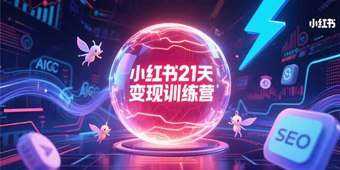 小红书21天变现训练营，AIGC工具高效应用，SEO优化核心技巧-卿云社